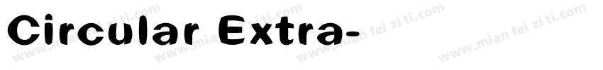 Circular Extra字体转换